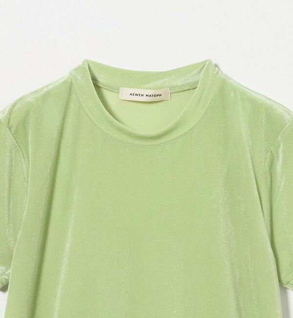 AEWEN MATOPH「＜AEWEN MATOPH＞シアー ベロア Tシャツ」|Tシャツ・カットソー|