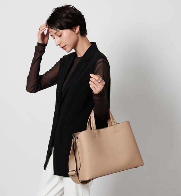 UNITED ARROWS「コンパートメント トートバッグ」|トートバッグ|BEIGE