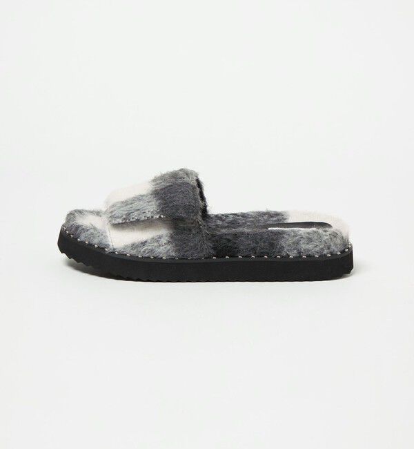 UNITED ARROWS「チェック スライダー サンダル」|サンダル|