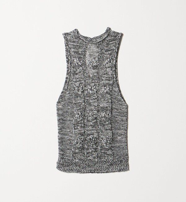 AEWEN MATOPH「＜AEWEN MATOPH＞ミックスヤーンケーブルノースリーブニット ‐ ウォッシャブル ‐」|ベスト・ジレ|