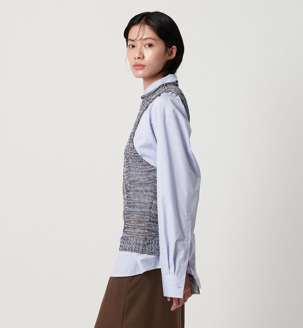 AEWEN MATOPH「＜AEWEN MATOPH＞ミックスヤーンケーブルノースリーブニット ‐ ウォッシャブル ‐」|ベスト・ジレ|