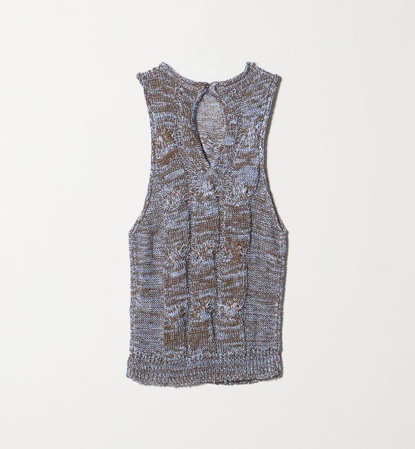 AEWEN MATOPH「＜AEWEN MATOPH＞ミックスヤーンケーブルノースリーブニット ‐ ウォッシャブル ‐」|ベスト・ジレ|