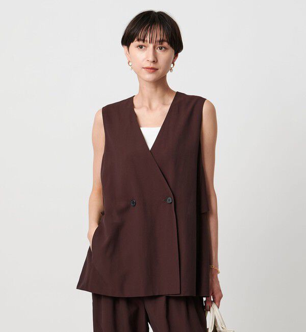 UNITED ARROWS「シアー バックフレア ベスト ‐ウォッシャブル‐」|ベスト・ジレ|