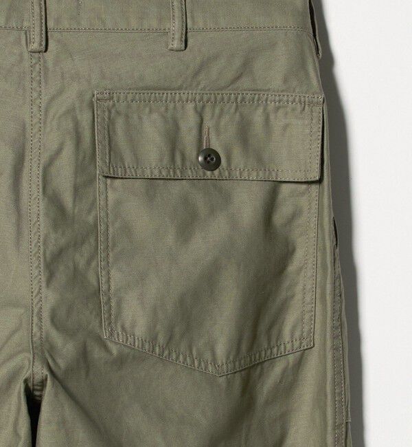 UNITED ARROWS「オーガニックコットン バックサテン ファティーグパンツ」|チノ|