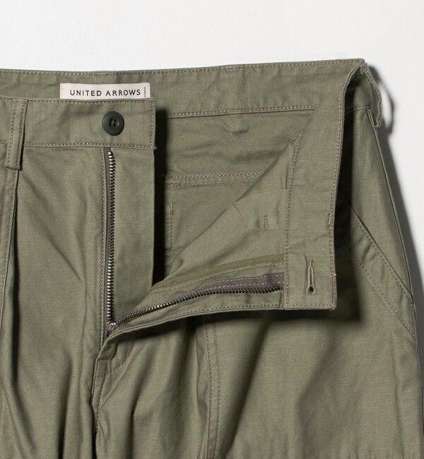 UNITED ARROWS「オーガニックコットン バックサテン ファティーグパンツ」|チノ|