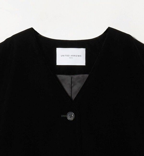 UNITED ARROWS「ベルベット ミニ ベスト」|ベスト・ジレ|
