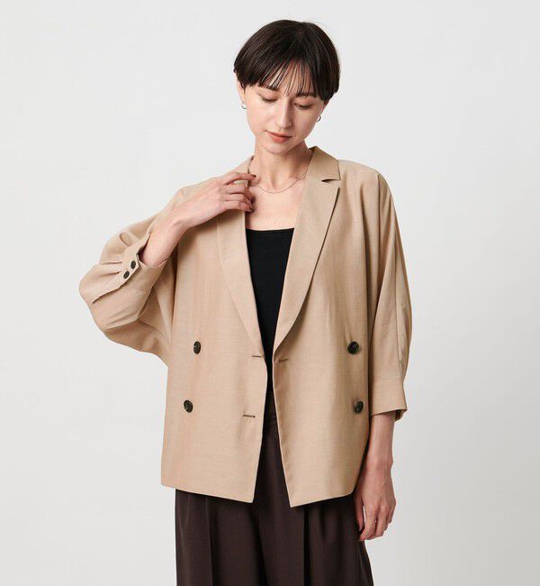 UNITED ARROWS「シアー ドルマン ブラウス ジャケット ウォッシャブル」|テーラードジャケット|