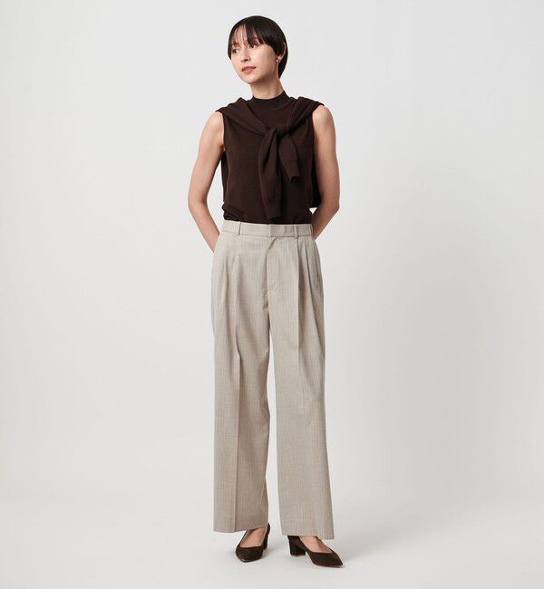 UNITED ARROWS「ハイネック ノースリーブ ニット ウォッシャブル」|ニット・セーター|