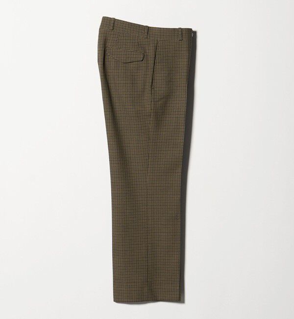 UNITED ARROWS「モダンチェック ノープリーツ ワイドストレート パンツ」|その他|