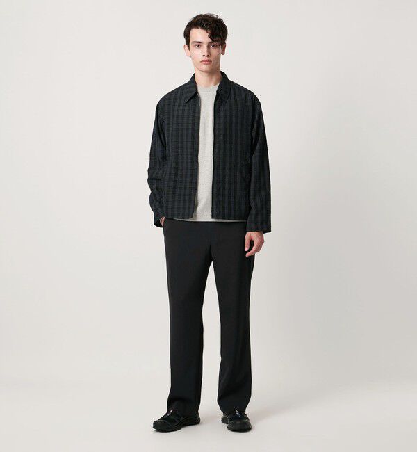 UNITED ARROWS「シャーリーカルゼ モダンストレート パンツ -ヨコストレッチ 防しわ-」|スラックス|