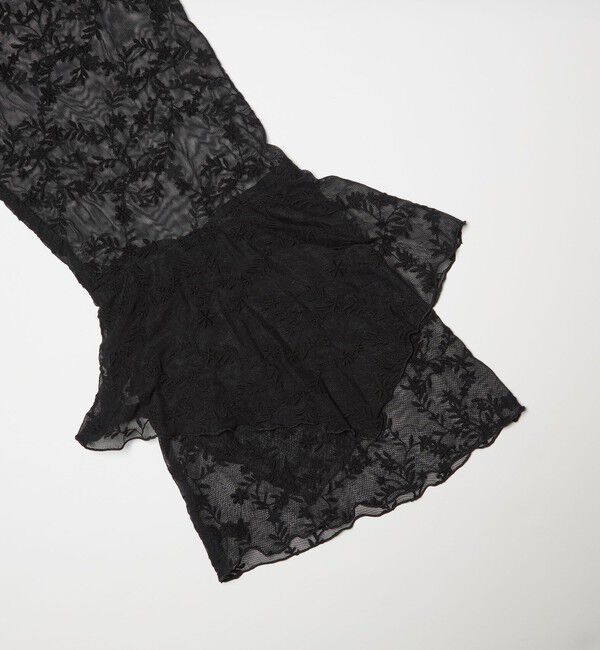 UNITED ARROWS「レース イレギュラー フリル ブラウス」|シャツ・ブラウス|