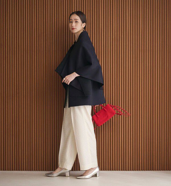 UNITED ARROWS「バイカラー リバー ストール」|ポンチョ・ケープ|