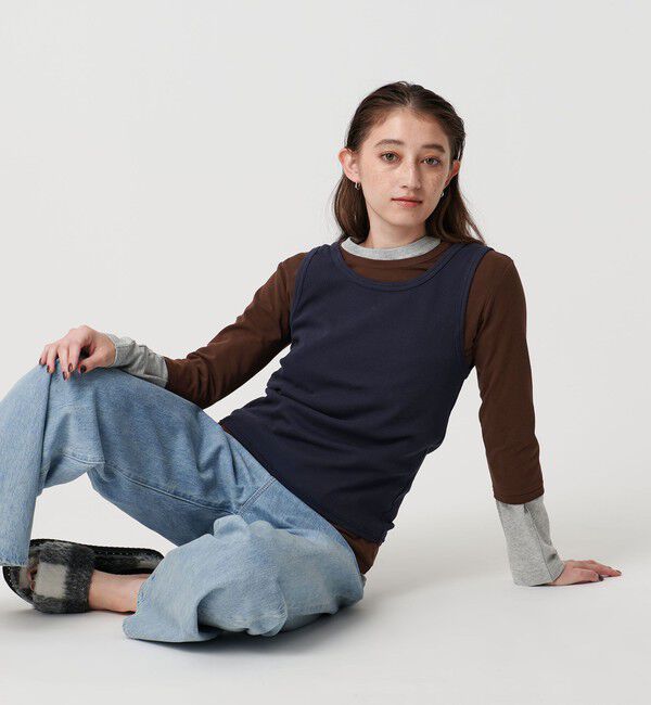 UNITED ARROWS「【別注】＜WILHELM NEUBERT＞レイヤード トップス」|Tシャツ・カットソー|