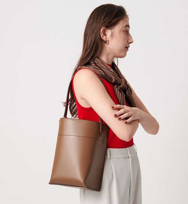 UNITED ARROWS「＜ORSETTO＞SCATOLA バケットバッグ」|ハンドバッグ|MD.BROWN