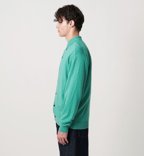 UNITED ARROWS「ピマコットン アルパカ ポロカラー カーディガン」|カーディガン|