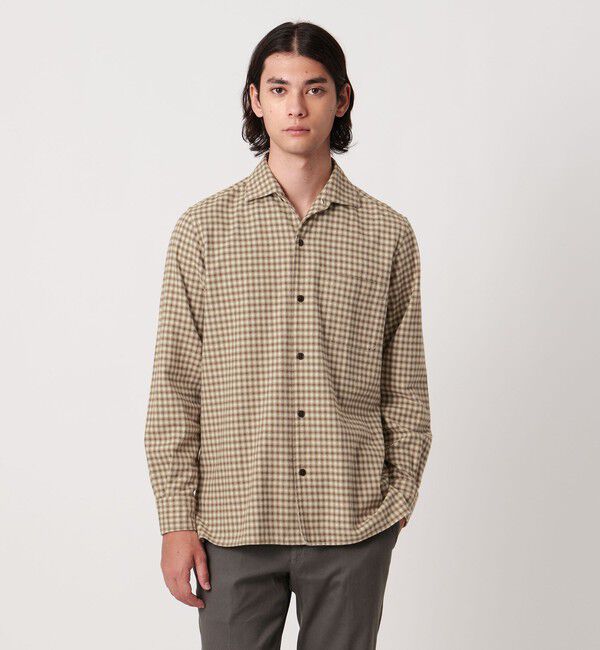 UNITED ARROWS「ALBIATE オンブレチェック CPOシャツ」|シャツ・ブラウス|