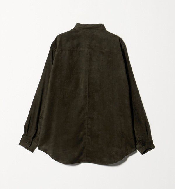 UNITED ARROWS「スエードライク レギュラーカラー オーバーシャツ」|シャツ・ブラウス|