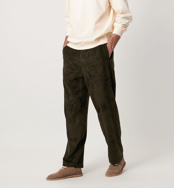 UNITED ARROWS「スエードライク オールギャザー リラックス イージーパンツ」|チノ|