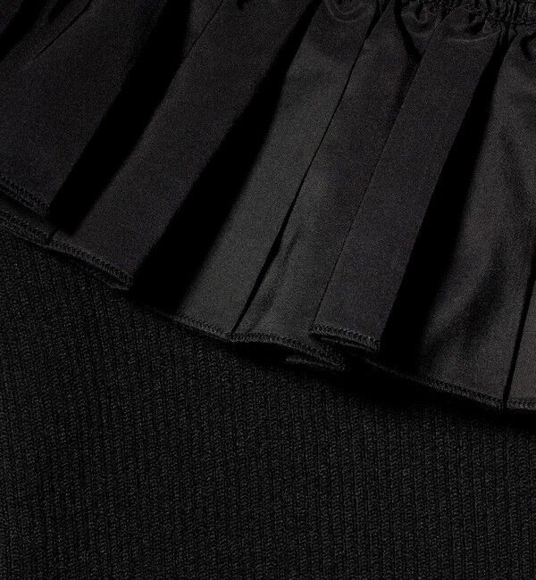 UNITED ARROWS「ギャザー オフショルダー 7分袖ニット ‐ウォッシャブル‐」|ニット・セーター|