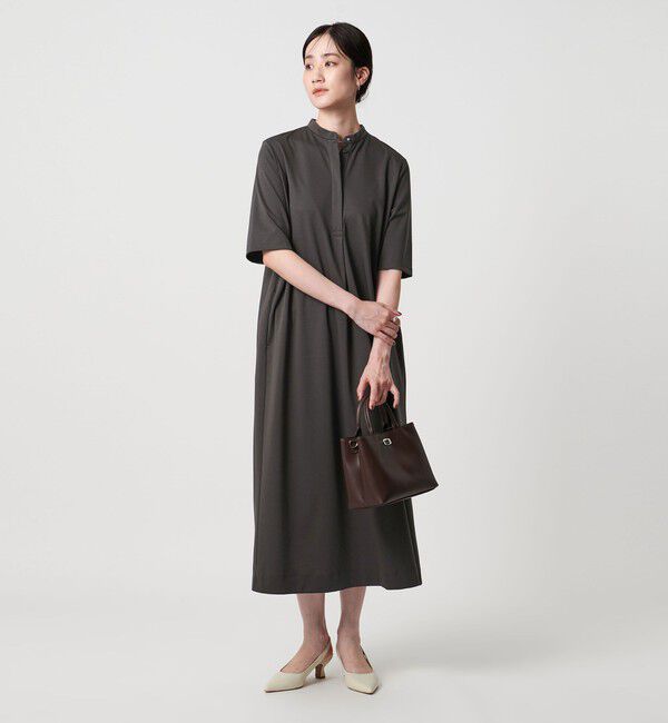 UNITED ARROWS「ポンチ ハーフスリーブ ワンピース ‐ウォッシャブル‐」|ワンピース|