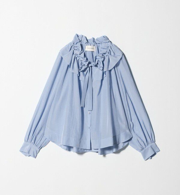 AEWEN MATOPH「＜AEWEN MATOPH＞ギャザーリボンブラウス ‐ ウォッシャブル ‐」|シャツ・ブラウス|