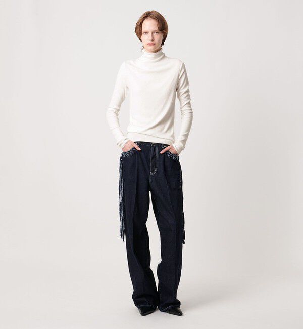 AEWEN MATOPH「＜AEWEN MATOPH＞テレコハイネックロングスリーブカットソー」|Tシャツ・カットソー|