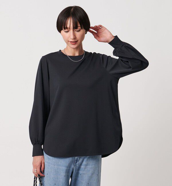 UNITED ARROWS「ポンチ ロングスリーブ カットソー ‐ウォッシャブル‐」|Tシャツ・カットソー|