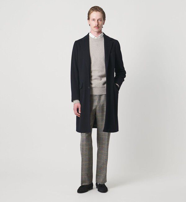 UNITED ARROWS「＜SOVEREIGN＞ ウール チェック ストレートパンツ」|スラックス|