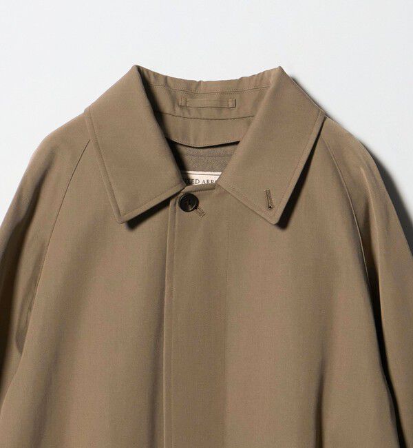 UNITED ARROWS「ウール コットン ギャバジン ベルテッド バルマカーンコート 撥水」|ステンカラーコート|