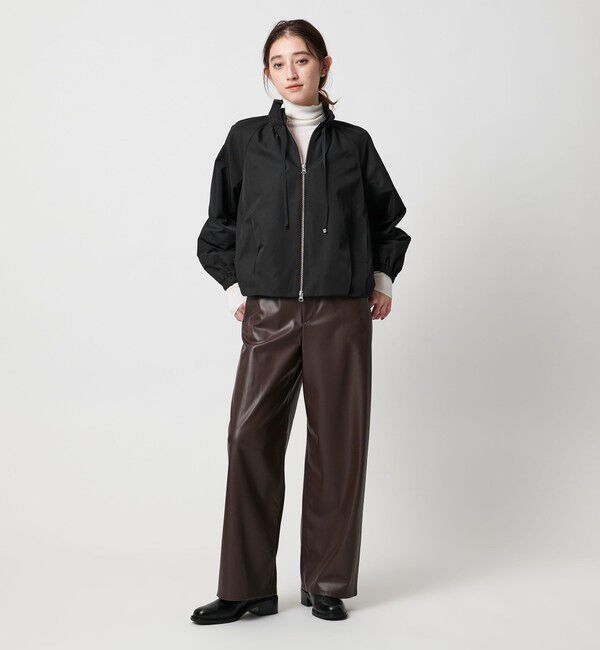 UNITED ARROWS「【別注】＜Marilyn Moon＞プリーツ ネック ブルゾン」|ブルゾン・スタジャン|