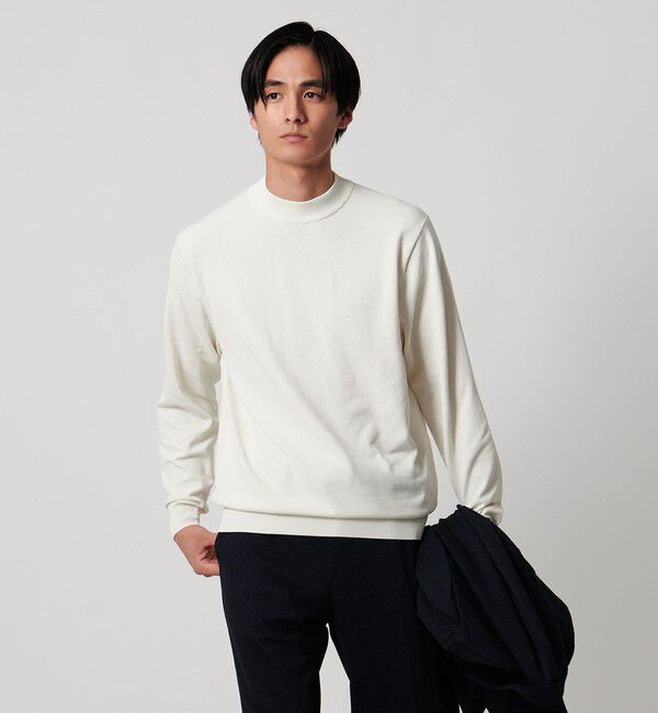 UNITED ARROWS「モックネックニット UA COZY ウォッシャブル」|ニット・セーター|