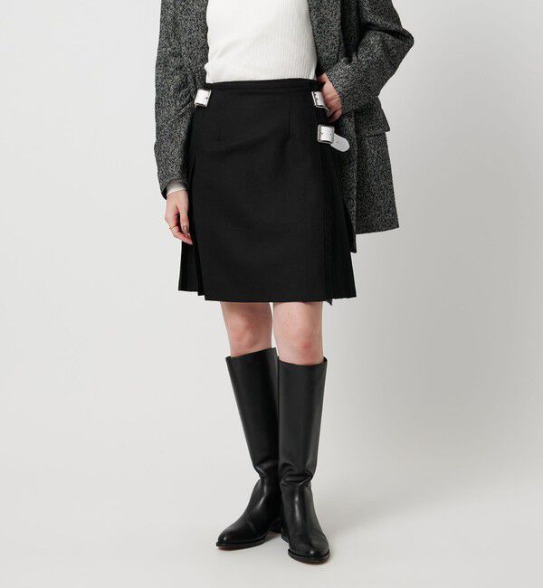 UNITED ARROWS「【別注】＜O&rsquo;NEIL of DUBLIN＞ベルト コンビ ミニ スカート」|スカート|
