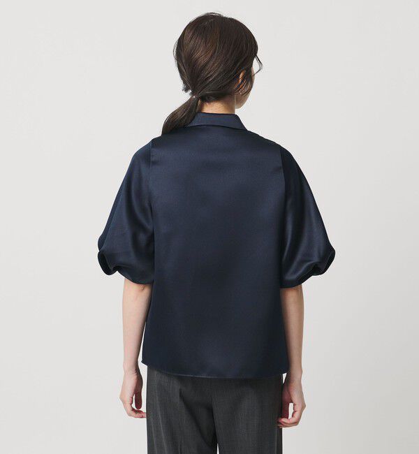 UNITED ARROWS「サテン バルーン ブラウス‐ウォッシャブル‐」|シャツ・ブラウス|