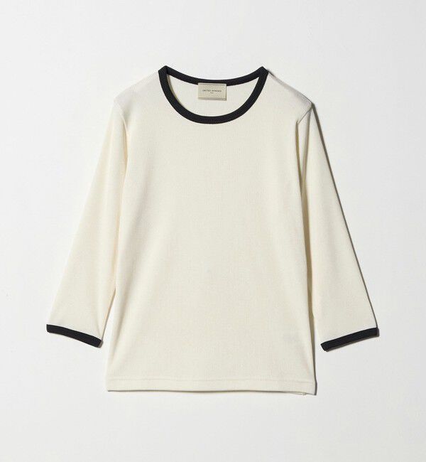 UNITED ARROWS「 リブ バイカラー パイピング カットソー」|Tシャツ・カットソー|