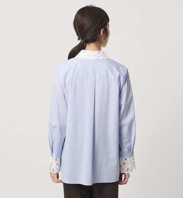 UNITED ARROWS「エンブロイダリー カラー シャツ ‐ウォッシャブル‐」|シャツ・ブラウス|