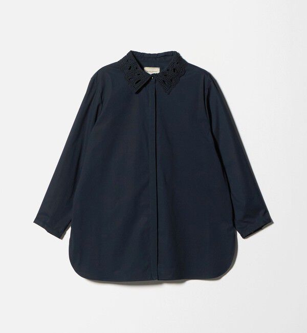 UNITED ARROWS「エンブロイダリー カラー シャツ ‐ウォッシャブル‐」|シャツ・ブラウス|