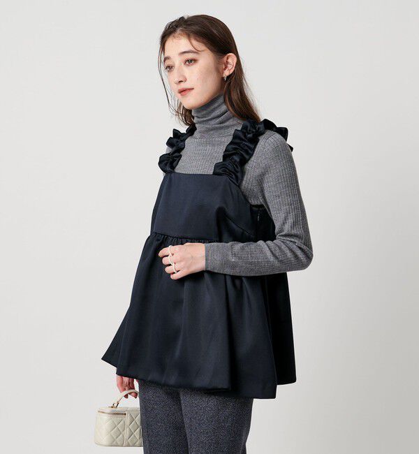 UNITED ARROWS「ギャザー サテン キャミソール ‐ウォッシャブル‐」|キャミソール|