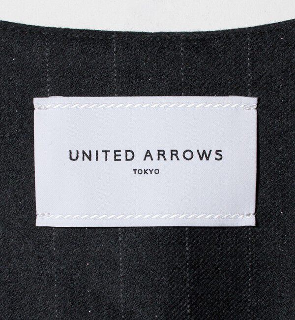 UNITED ARROWS「Vネック ノーカラー テーラード ベスト」|テーラードジャケット|