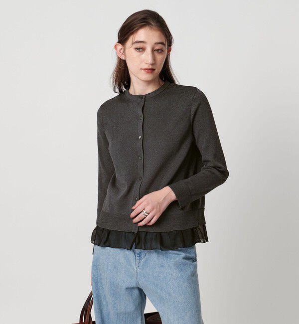 UNITED ARROWS「4WAY シフォン カーディガン ‐ウォッシャブル‐」|カーディガン|