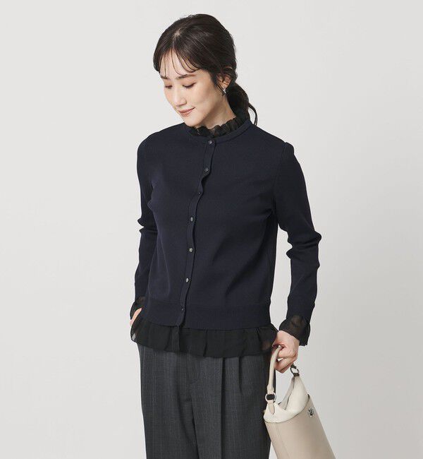 UNITED ARROWS「4WAY シフォン カーディガン ‐ウォッシャブル‐」|カーディガン|