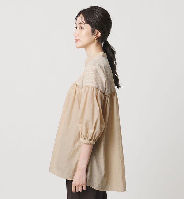 UNITED ARROWS「エンブロイダリー チュニック ‐ウォッシャブル‐」|シャツ・ブラウス|