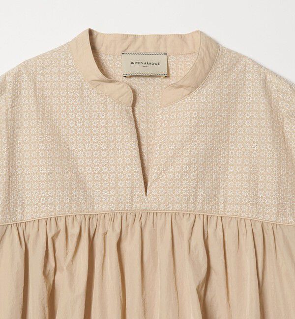 UNITED ARROWS「エンブロイダリー チュニック ‐ウォッシャブル‐」|シャツ・ブラウス|
