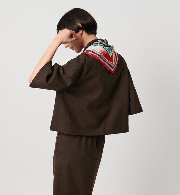 UNITED ARROWS「スエード ライク シャツ ジャケット」|シャツ・ブラウス|