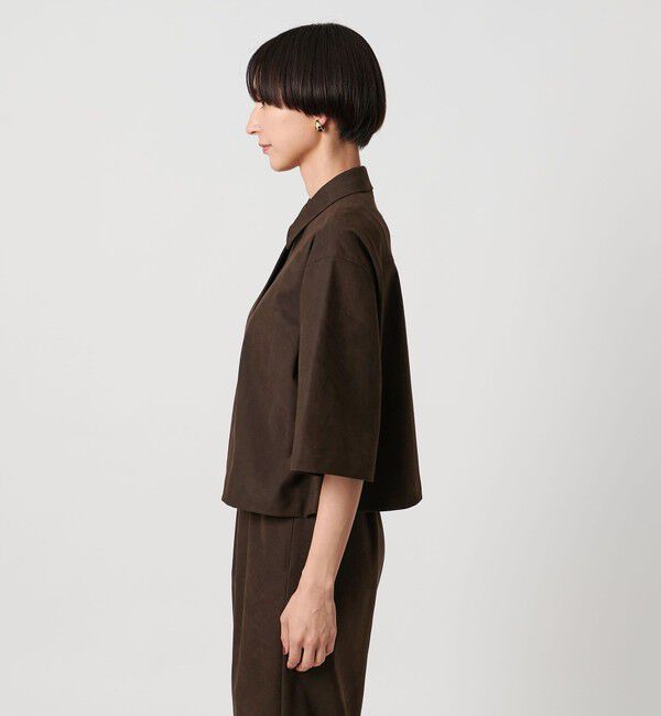 UNITED ARROWS「スエード ライク シャツ ジャケット」|シャツ・ブラウス|