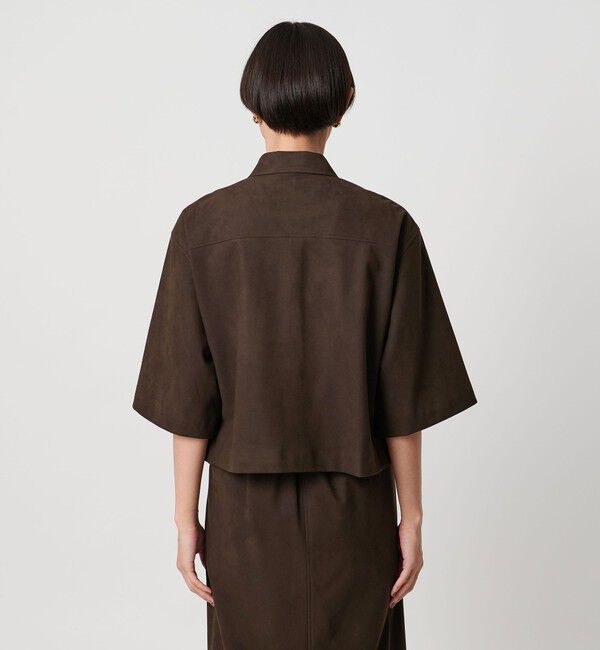 UNITED ARROWS「スエード ライク シャツ ジャケット」|シャツ・ブラウス|