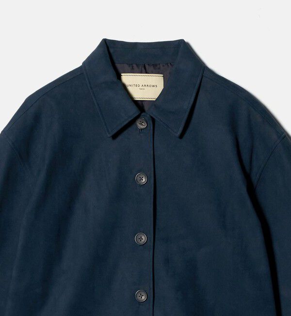 UNITED ARROWS「スエード ライク シャツ ジャケット」|シャツ・ブラウス|