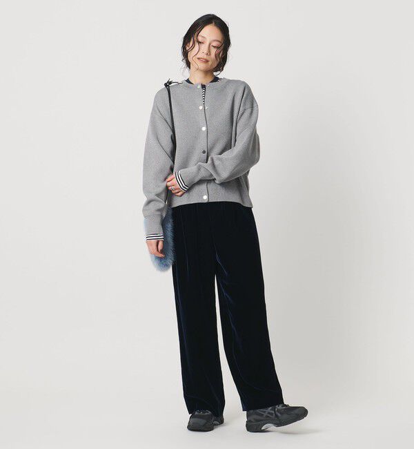 UNITED ARROWS「ラメ ニット スウェット カーディガン ‐ウォッシャブル‐」|カーディガン|