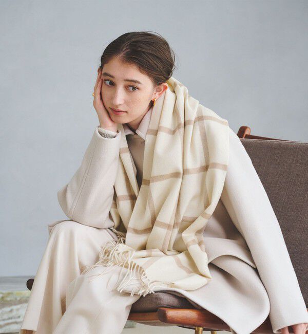 UNITED ARROWS「カシミヤ チェック ストール」|ストール|