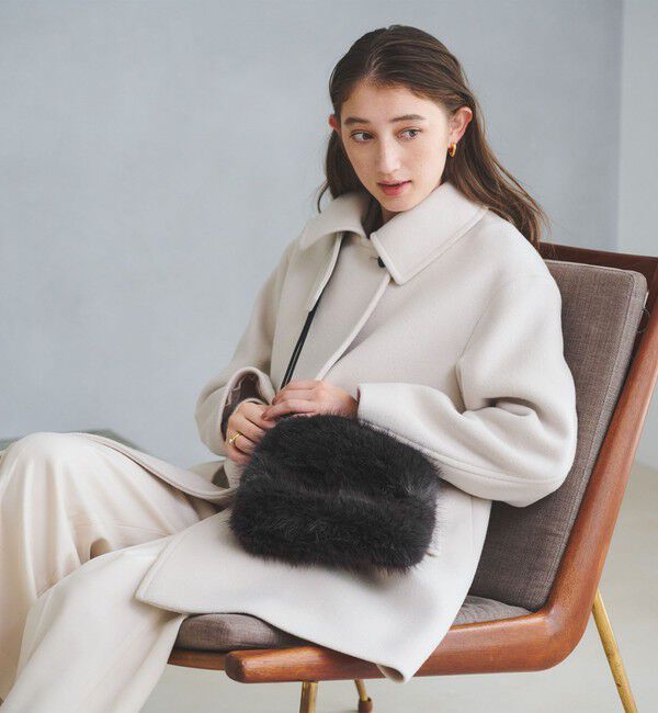 UNITED ARROWS「フェイクファー ドロストバッグ」|ショルダー・メッセンジャー|