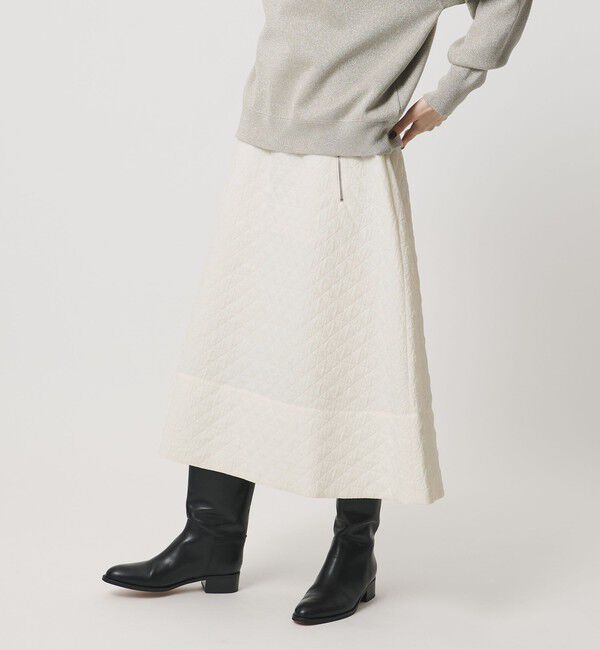 UNITED ARROWS「ダイヤ キルト フレア スカート」|スカート|